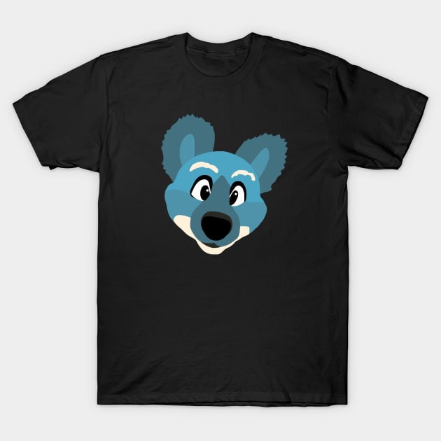 Furry Blue T-Shirt by ElviaMontemayor